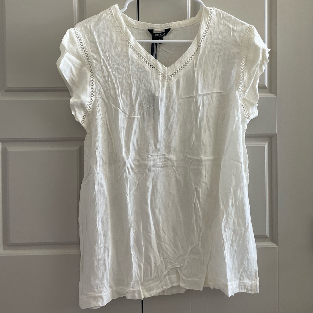 Buffalo David Bitton Cream Blouse